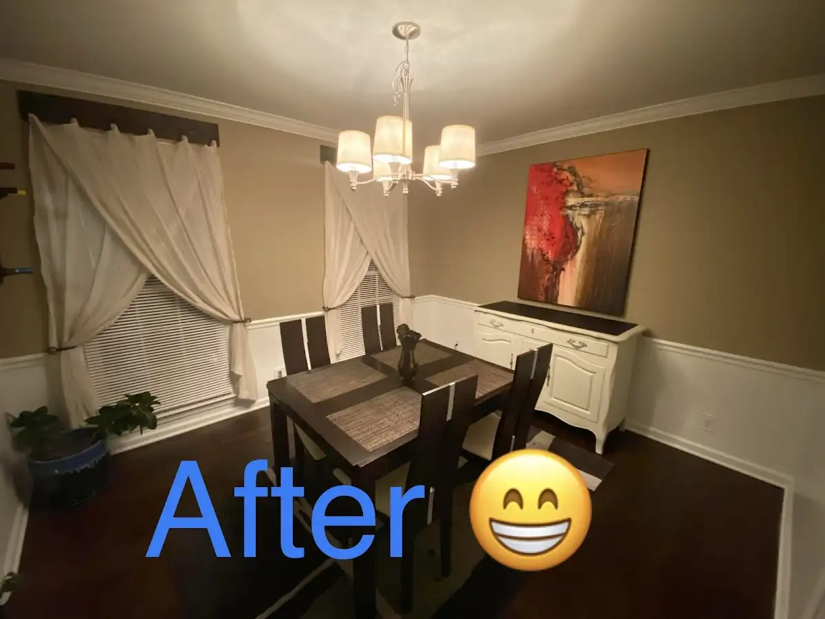 Professional dining room restoration after water damage in Mascotte